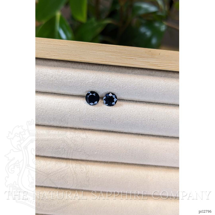 2.10 Ct.Tw. Blue Sapphire Pair from Ceylon (Sri Lanka)