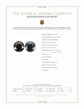 2.35 Ct.Tw.Total Carat Weight Blue Sapphire Pair from Ceylon (Sri Lanka) Scan Report