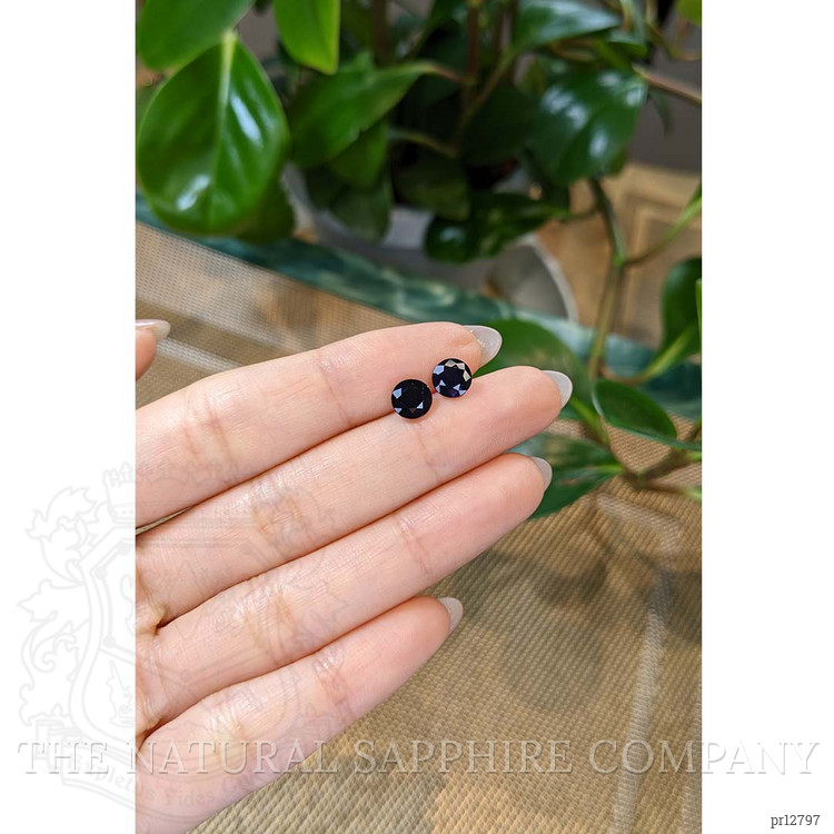 2.35 Ct.Tw. Blue Sapphire Pair from Ceylon (Sri Lanka)