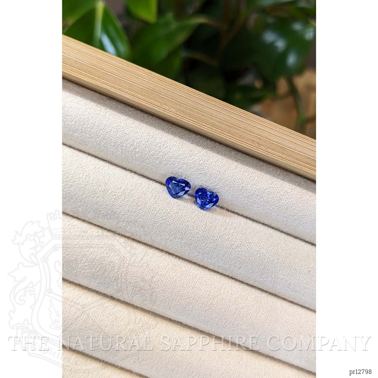 1.78 Ct.Tw. Blue Sapphire Pair from Ceylon (Sri Lanka)