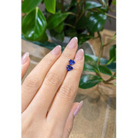 1.78&nbsp;Ct.Tw.Total Carat Weight Blue Sapphire Pair from Ceylon (Sri Lanka) Life Style