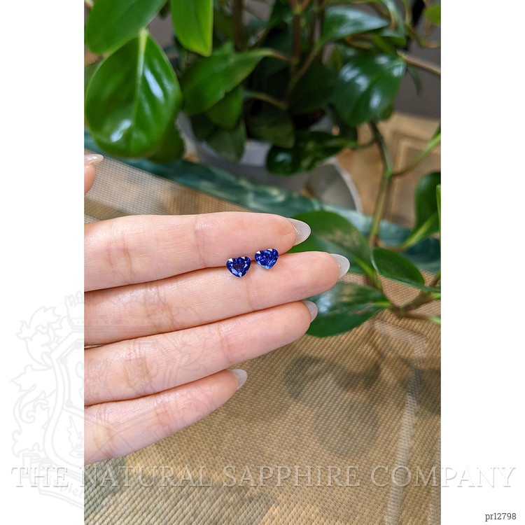 1.78 Ct.Tw. Blue Sapphire Pair from Ceylon (Sri Lanka)