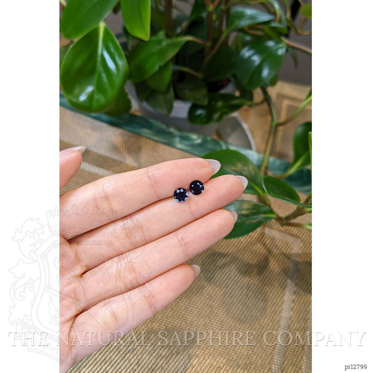 1.71 Ct.Tw. Blue Sapphire Pair from Ceylon (Sri Lanka)