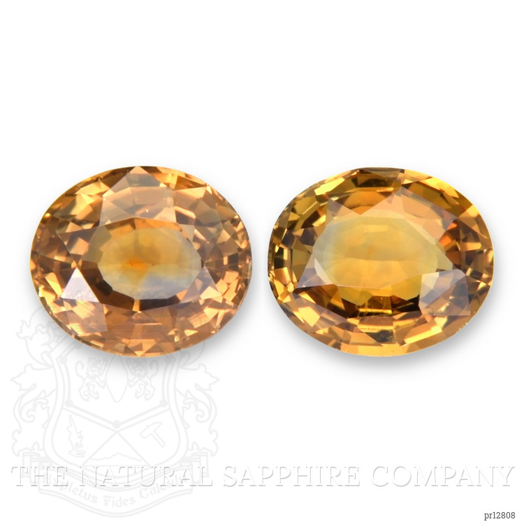 2.28 Ct.Tw. Bi Color Sapphire Pair from Montana