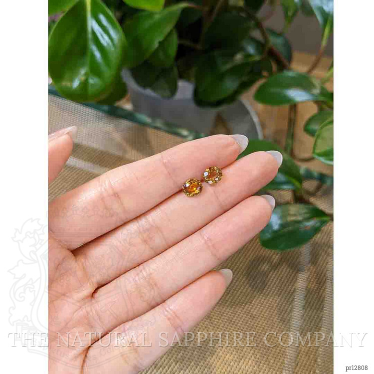 2.28 Ct.Tw. Bi Color Sapphire Pair from Montana