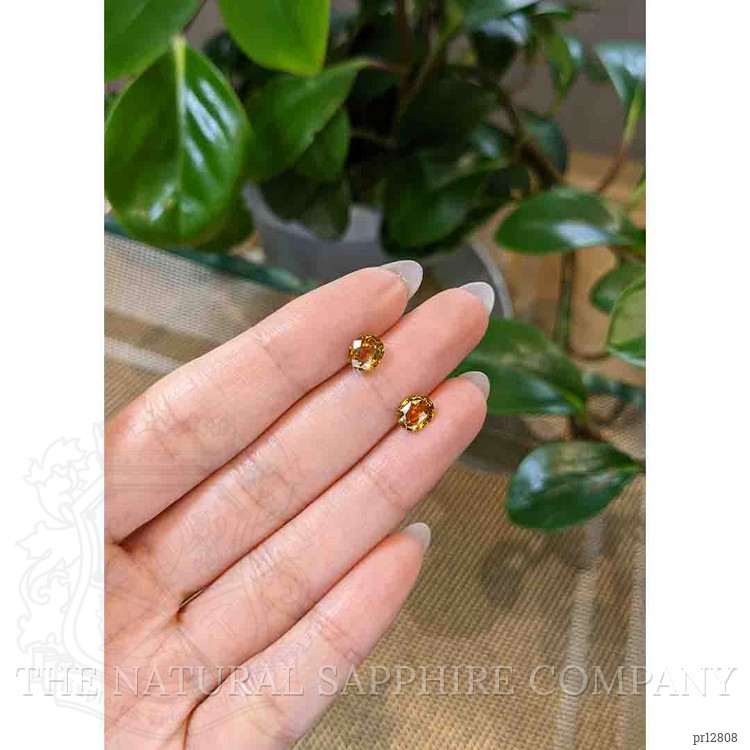 2.28 Ct.Tw. Bi Color Sapphire Pair from Montana