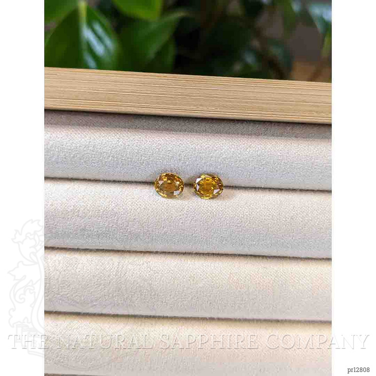 2.28 Ct.Tw. Bi Color Sapphire Pair from Montana