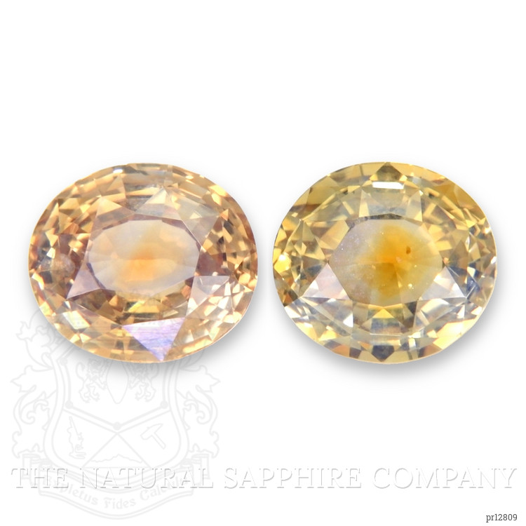 2.20 Ct.Tw. Bi Color Sapphire Pair from Montana