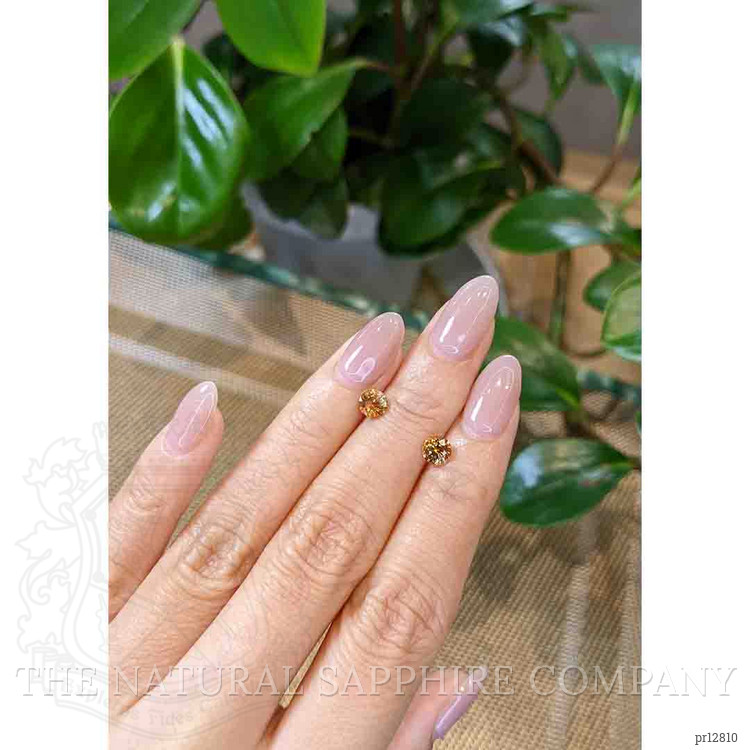 1.42 Ct.Tw. Bi Color Sapphire Pair from Montana