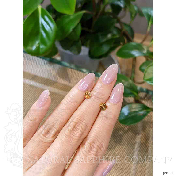 1.42 Ct.Tw. Bi Color Sapphire Pair from Montana