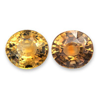 2.08&nbsp;Ct.Tw.Total Carat Weight Yellowish Brown Sapphire Pair from Montana Video