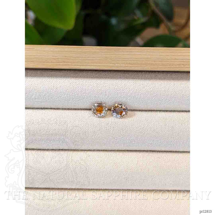 2.42 Ct.Tw. Bi Color Sapphire Pair from Montana