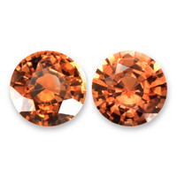 0.89&nbsp;Ct.Tw.Total Carat Weight Orange Sapphire Pair from Montana Video