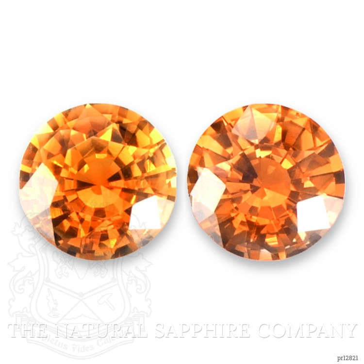 1.21 Ct.Tw. Orange Sapphire Pair from Montana