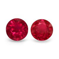 2.33 Ct.Tw.Total Carat Weight Ruby Pair from Burma (Myanmar) Video