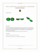 5.20 Ct.Tw.Total Carat Weight Tsavorite Garnet Pair from Madagascar Appraisal