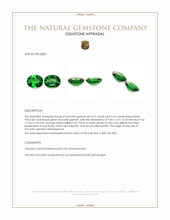 5.20 Ct.Tw.Total Carat Weight Tsavorite Garnet Pair from Madagascar Appraisal