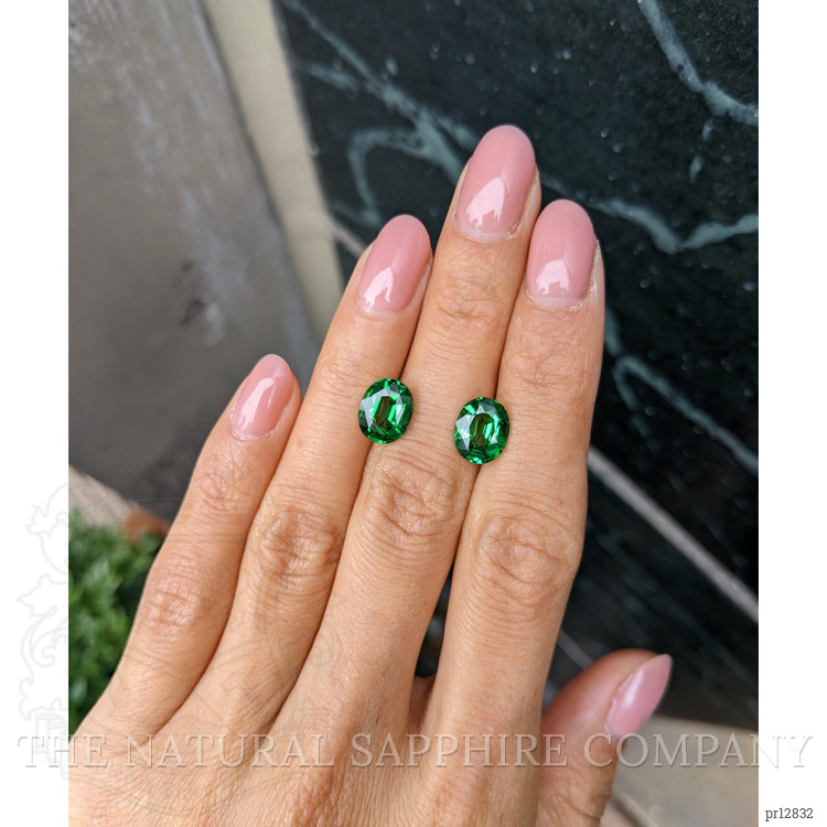 5.20 Ct.Tw. Tsavorite Garnet Pair from Madagascar