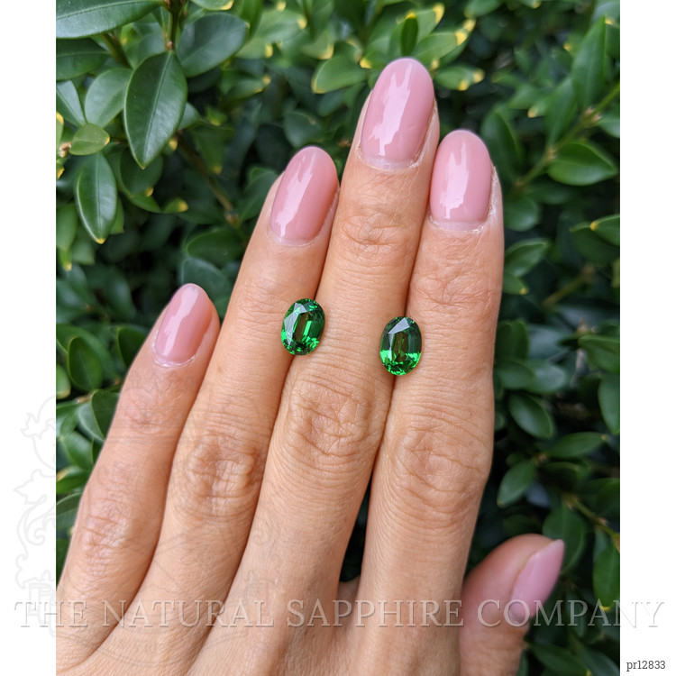 3.93 Ct.Tw. Tsavorite Garnet Pair from Madagascar