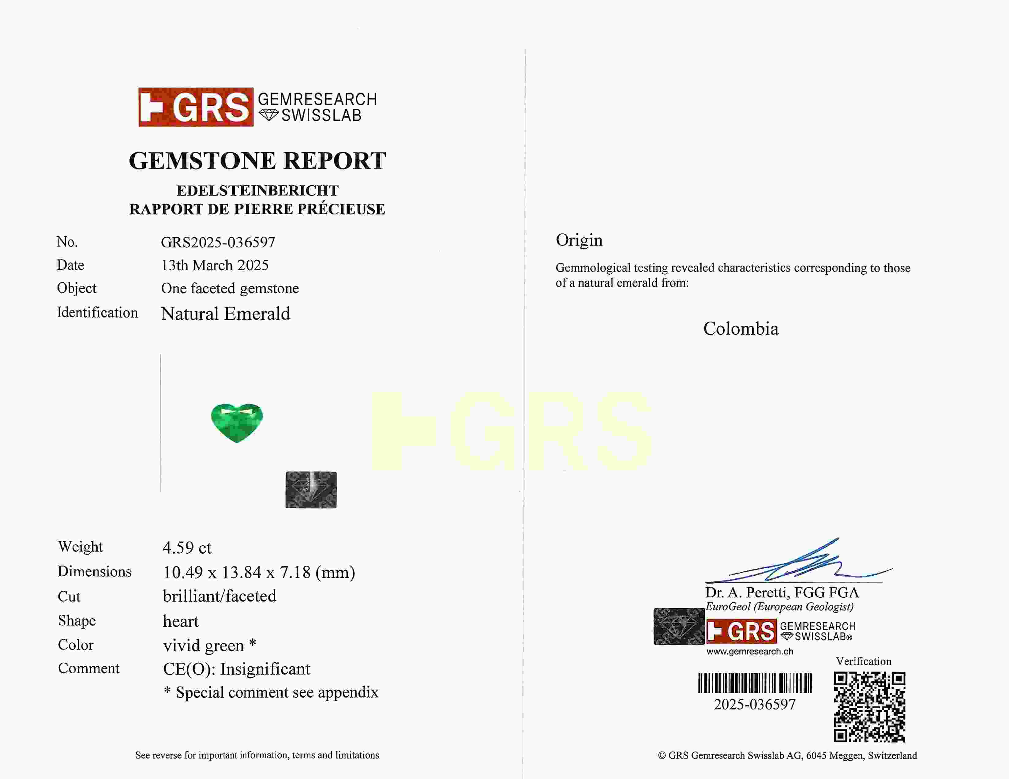 8.74 Ct.Tw. Emerald Pair from Colombia