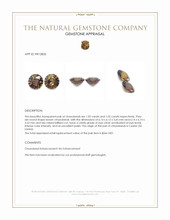 2.07 Ct.Tw.Total Carat Weight Chrysoberyl Pair from Ceylon (Sri Lanka) Appraisal