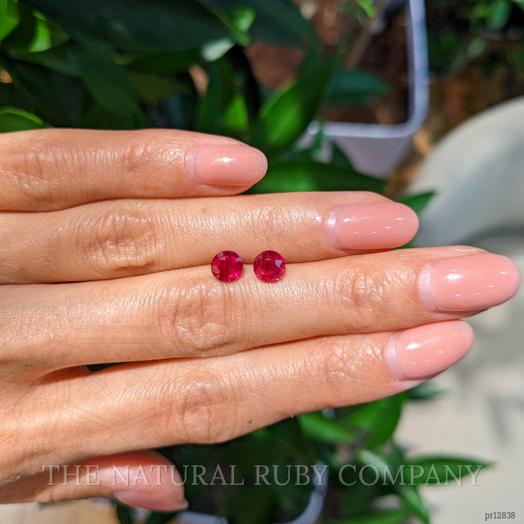 2.03 Ct.Tw. Ruby Pair from Mozambique