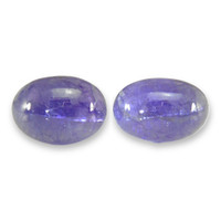 59.67 Ct.Tw.Total Carat Weight Cabochon Tanzanite Pair from Tanzania Video