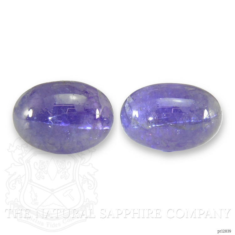 59.67 Ct.Tw. Cabochon Tanzanite Pair from Tanzania