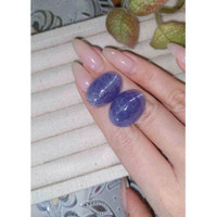 59.67 Ct.Tw.Total Carat Weight Cabochon Tanzanite Pair from Tanzania Life Style