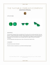 5.57 Ct.Tw.Total Carat Weight Emerald Pair from Colombia Appraisal