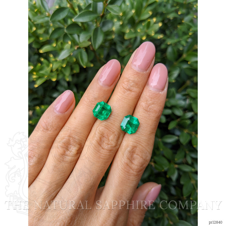 5.57 Ct.Tw. Emerald Pair from Colombia