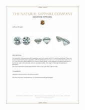 1.61 Ct.Tw.Total Carat Weight Bluish Green Sapphire Pair from Montana Appraisal