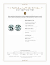 1.61 Ct.Tw.Total Carat Weight Bluish Green Sapphire Pair from Montana Scan Report