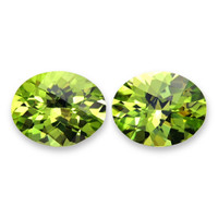 4.36&nbsp;Ct.Tw.Total Carat Weight Peridot Pair from Burma (Myanmar) Video