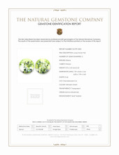 4.48 Ct.Tw.Total Carat Weight Yellowish Green Peridot Pair from Burma (Myanmar) Scan Report