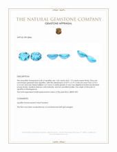 3.35 Ct.Tw.Total Carat Weight Apatite Pair from Madagascar Appraisal