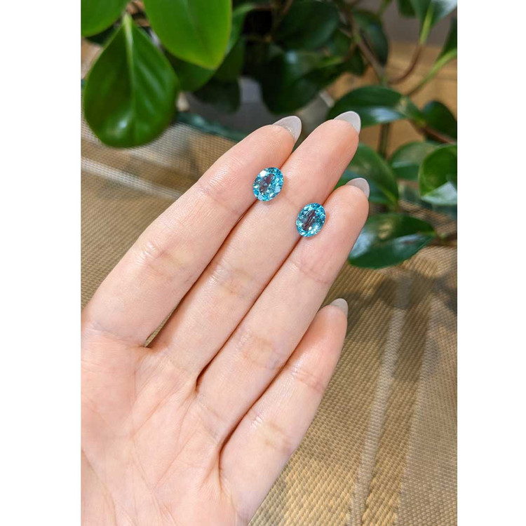 3.35 Ct.Tw. Apatite Pair from Madagascar