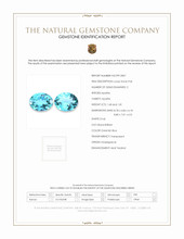 3.49 Ct.Tw.Total Carat Weight Greenish Blue Apatite Pair from Madagascar Scan Report