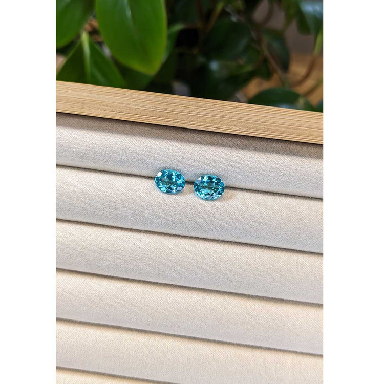 3.49 Ct.Tw. Apatite Pair from Madagascar