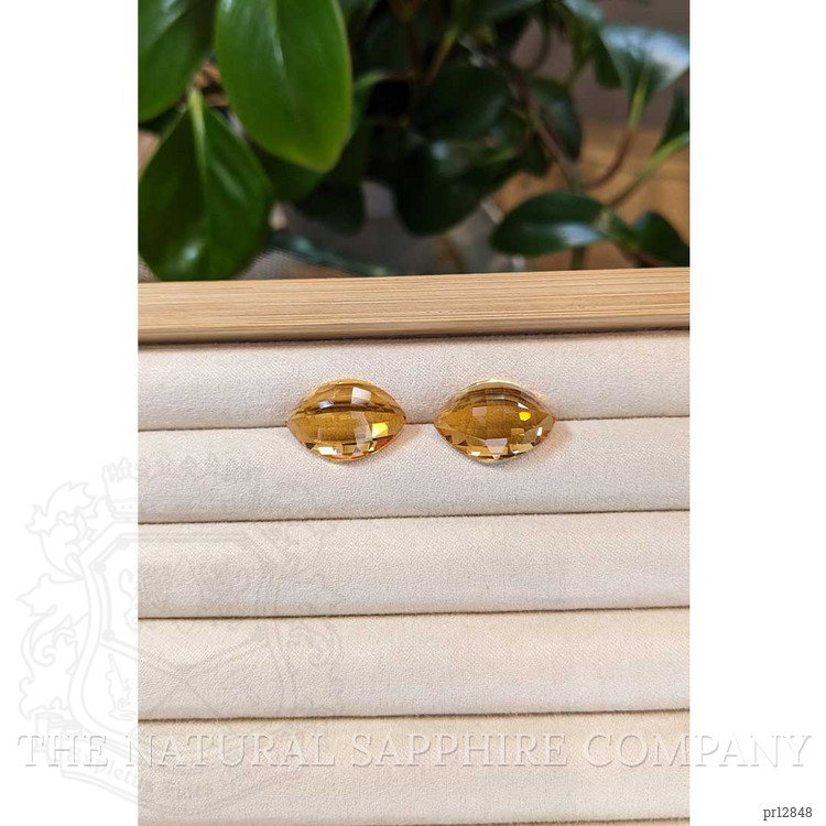 24.40 Ct.Tw. Citrine Pair from Brazil