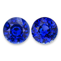 6.09&nbsp;Ct.Tw.Total Carat Weight Blue Sapphire Pair from Ceylon (Sri Lanka) Video