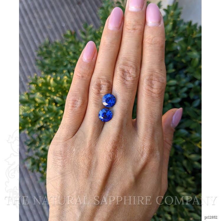 6.09 Ct.Tw. Blue Sapphire Pair from Ceylon (Sri Lanka)