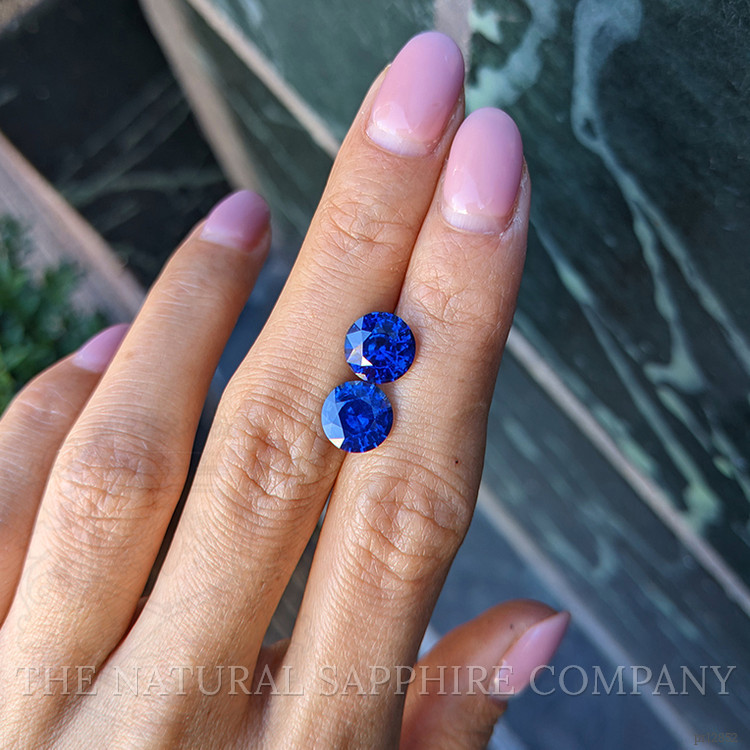 6.09 Ct.Tw. Blue Sapphire Pair from Ceylon (Sri Lanka)