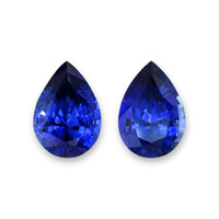 3.18&nbsp;Ct.Tw.Total Carat Weight Blue Sapphire Pair from Ceylon (Sri Lanka) Video