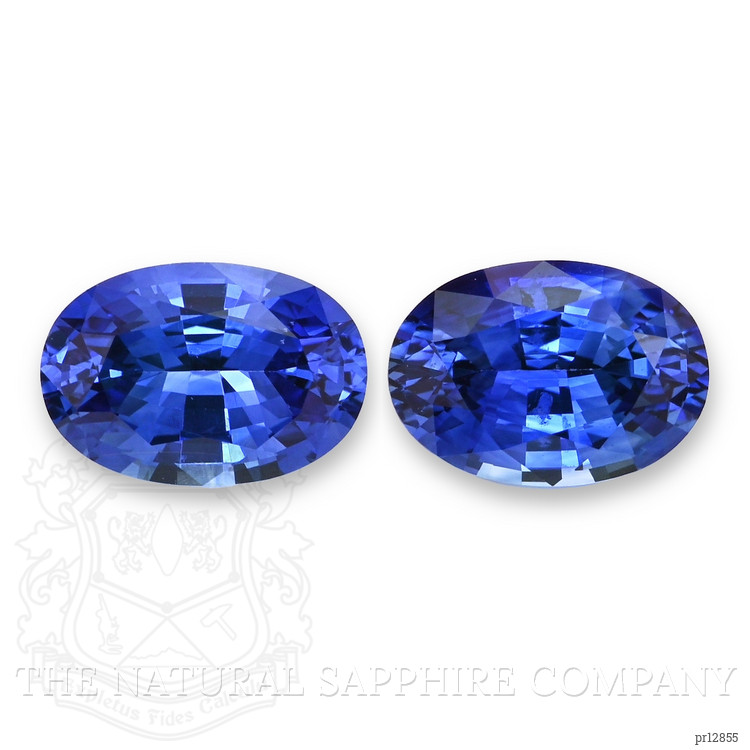 3.70 Ct.Tw. Blue Sapphire Pair from Ceylon (Sri Lanka)