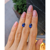 3.70&nbsp;Ct.Tw.Total Carat Weight Blue Sapphire Pair from Ceylon (Sri Lanka) Life Style