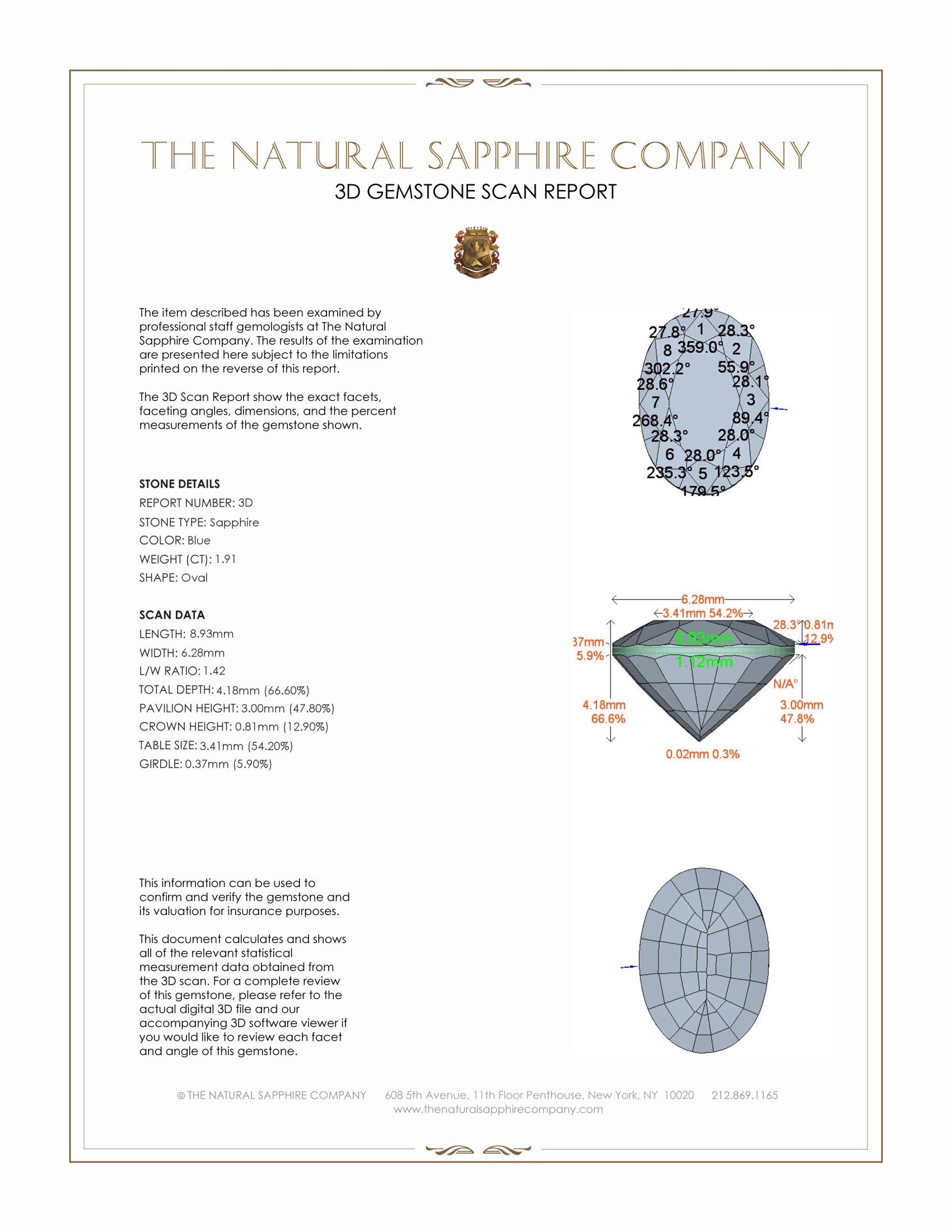 3.70 Ct.Tw. Blue Sapphire Pair from Ceylon (Sri Lanka)