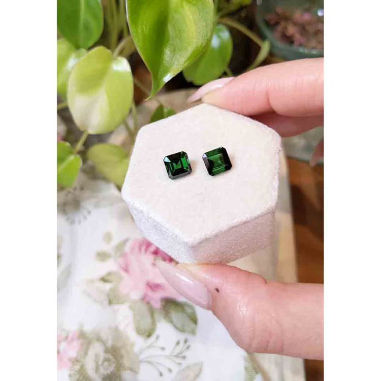 3.17 Ct.Tw. Green Tourmaline Pair from Mozambique