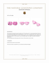 14.25 Ct.Tw.Total Carat Weight Kunzite Pair from Afghanistan Appraisal