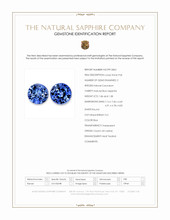 3.24 Ct.Tw.Total Carat Weight Blue Sapphire Pair from Ceylon (Sri Lanka) Scan Report